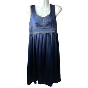 Proenza Schouler for Target | Navy & Black Satin Dress | Size 3